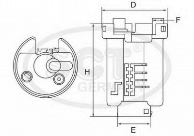 SCT GERMANY st6502 -  Топливный фильтр